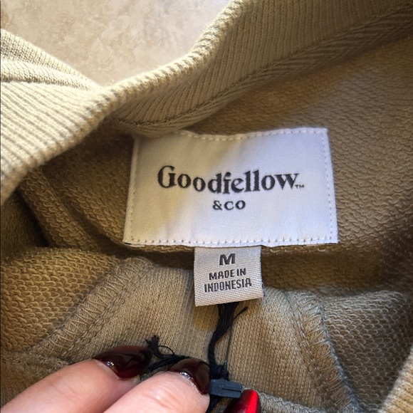 Goodfellow & Co Men's Olive Crewneck Sweater - Picture 4 of 5